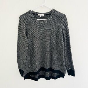 Madewell Riverside Dotweave Knit Pullover Sweater Small